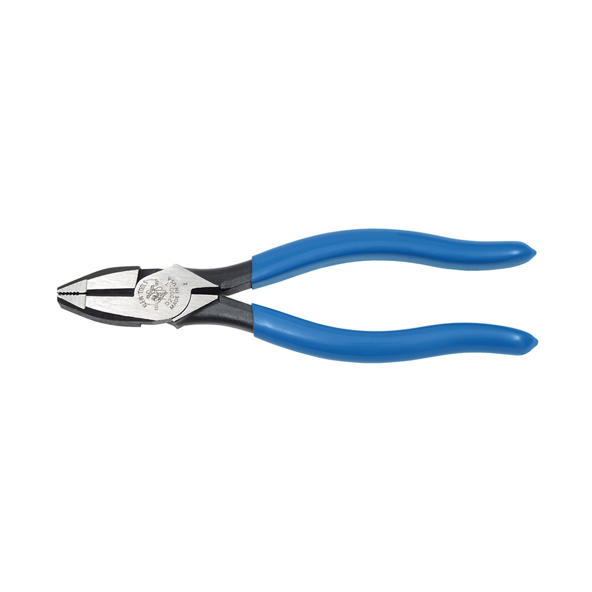 Klein Tools, Lineman's Pliers, Heavy-Duty Side Cutting, 7in., Pieces (qty.) 1 Material Steel, Jaw Capacity 1.42 in, Model# D2000-7